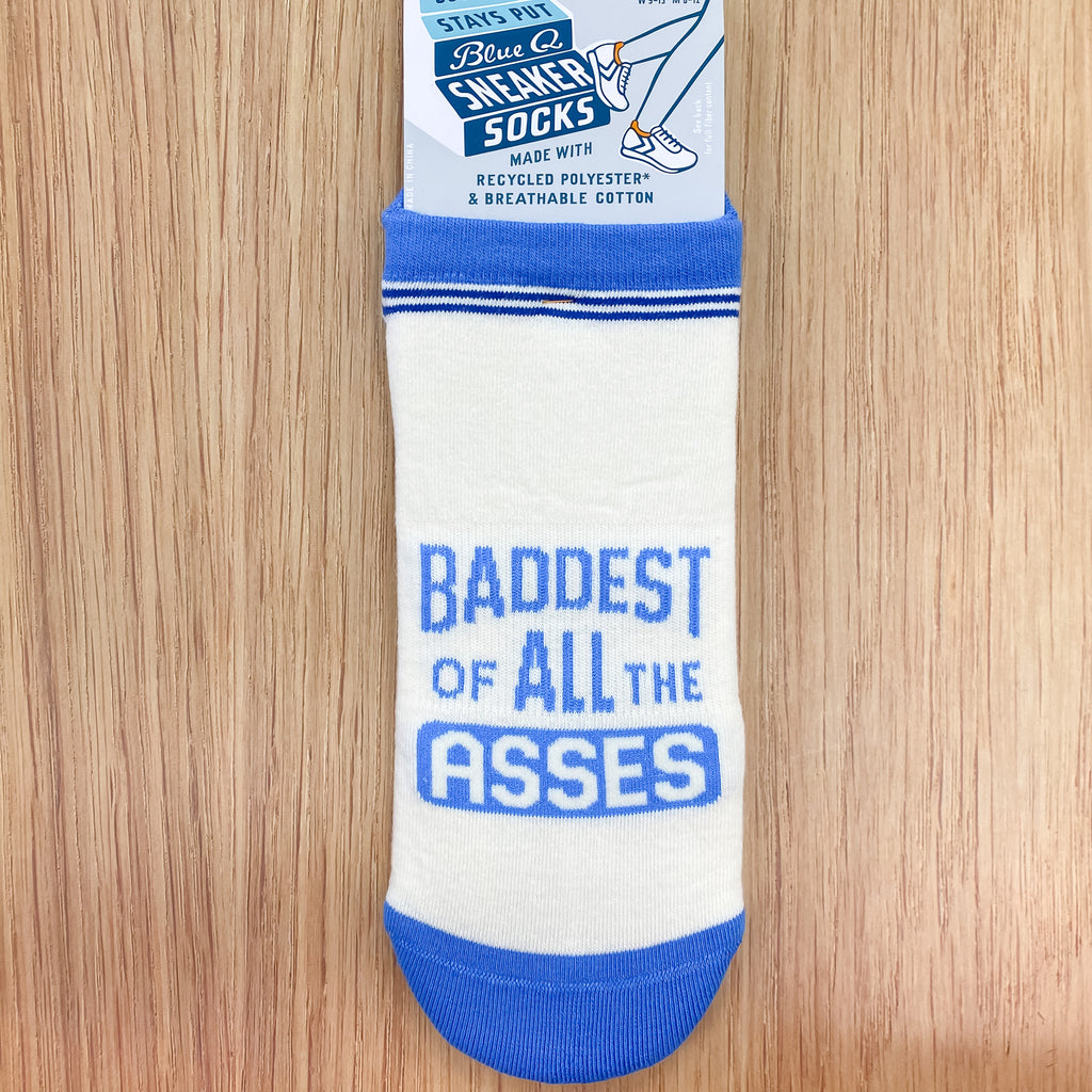 Baddest of All the Asses Sneaker Socks - Lyla's: Clothing, Decor & More - Plano Boutique