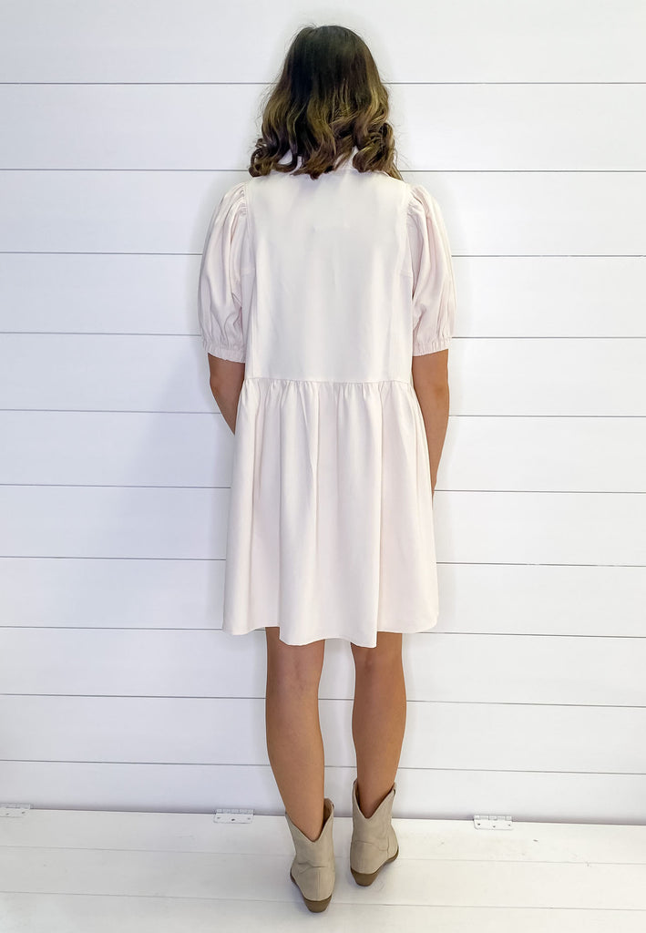 You Are the One Button Front Cream Dress - Lyla's: Clothing, Decor & More - Plano Boutique