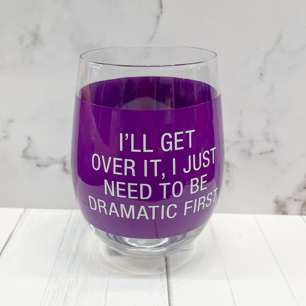 Dramatic First Wine Glass - Lyla's: Clothing, Decor & More - Plano Boutique