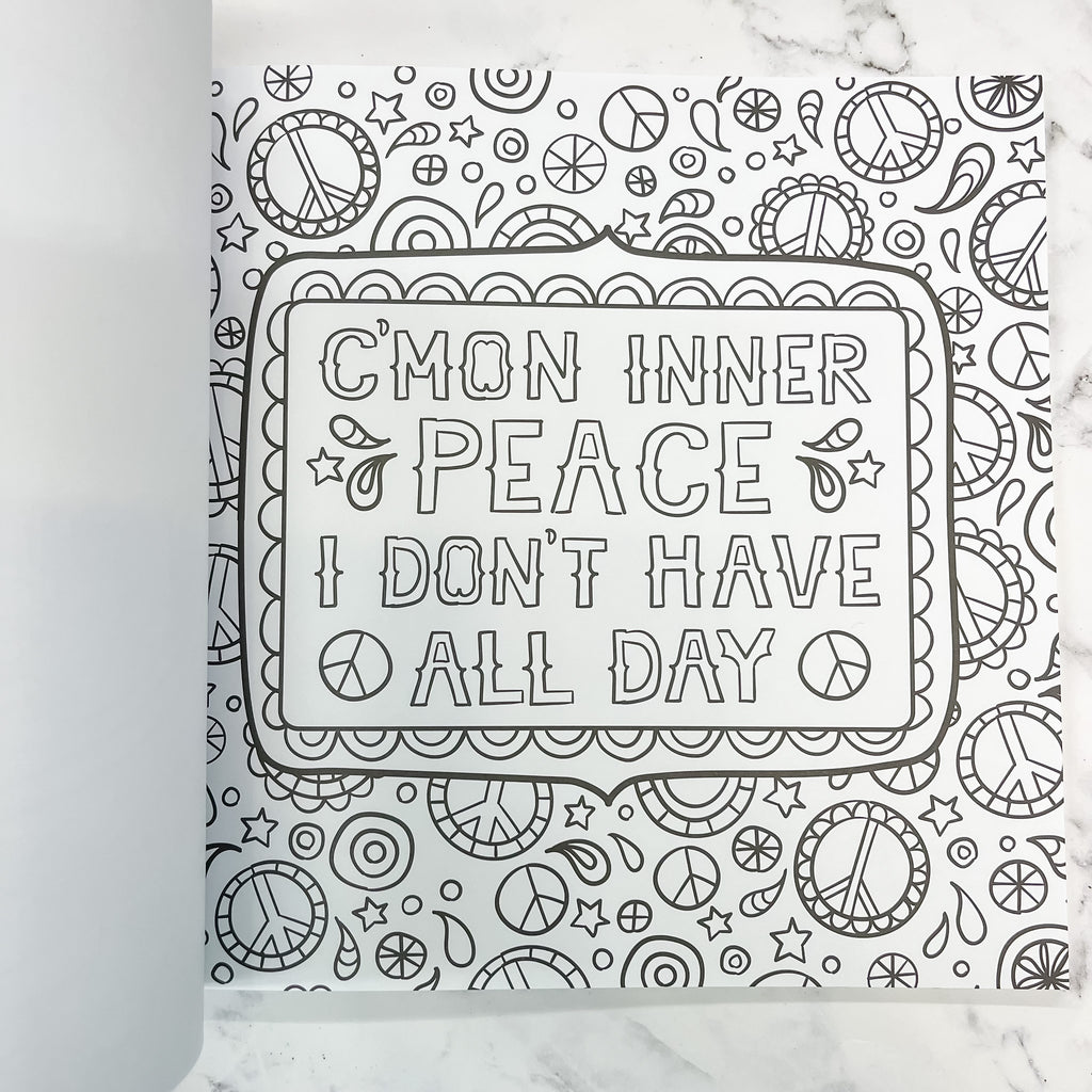 Inner F*cking Peace Adult Coloring Book - Lyla's: Clothing, Decor & More - Plano Boutique