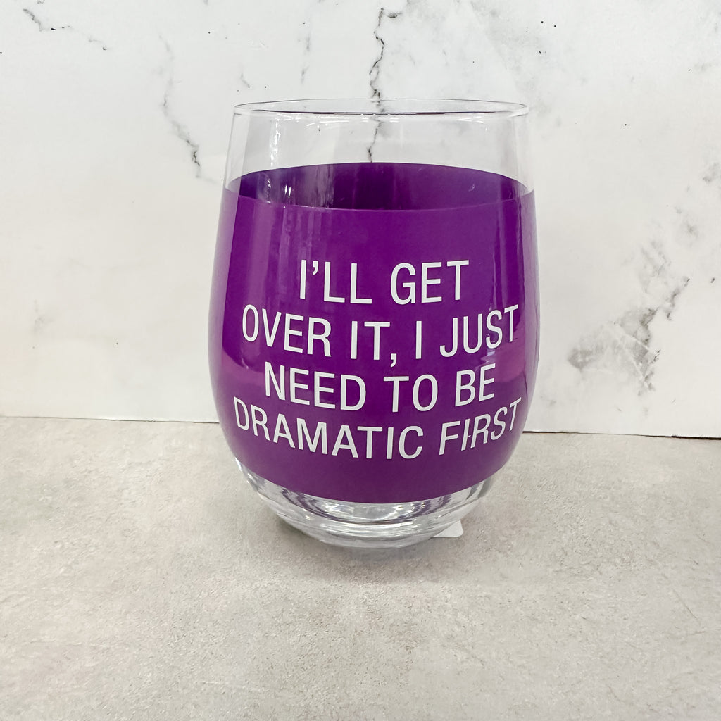 Dramatic First Wine Glass - Lyla's: Clothing, Decor & More - Plano Boutique