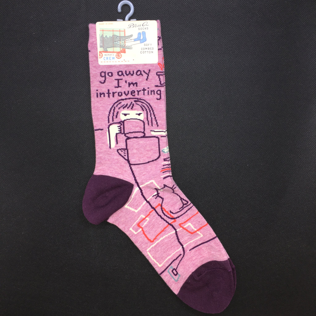 Go Away I'm Introverting Ladies Socks - Lyla's: Clothing, Decor & More - Plano Boutique