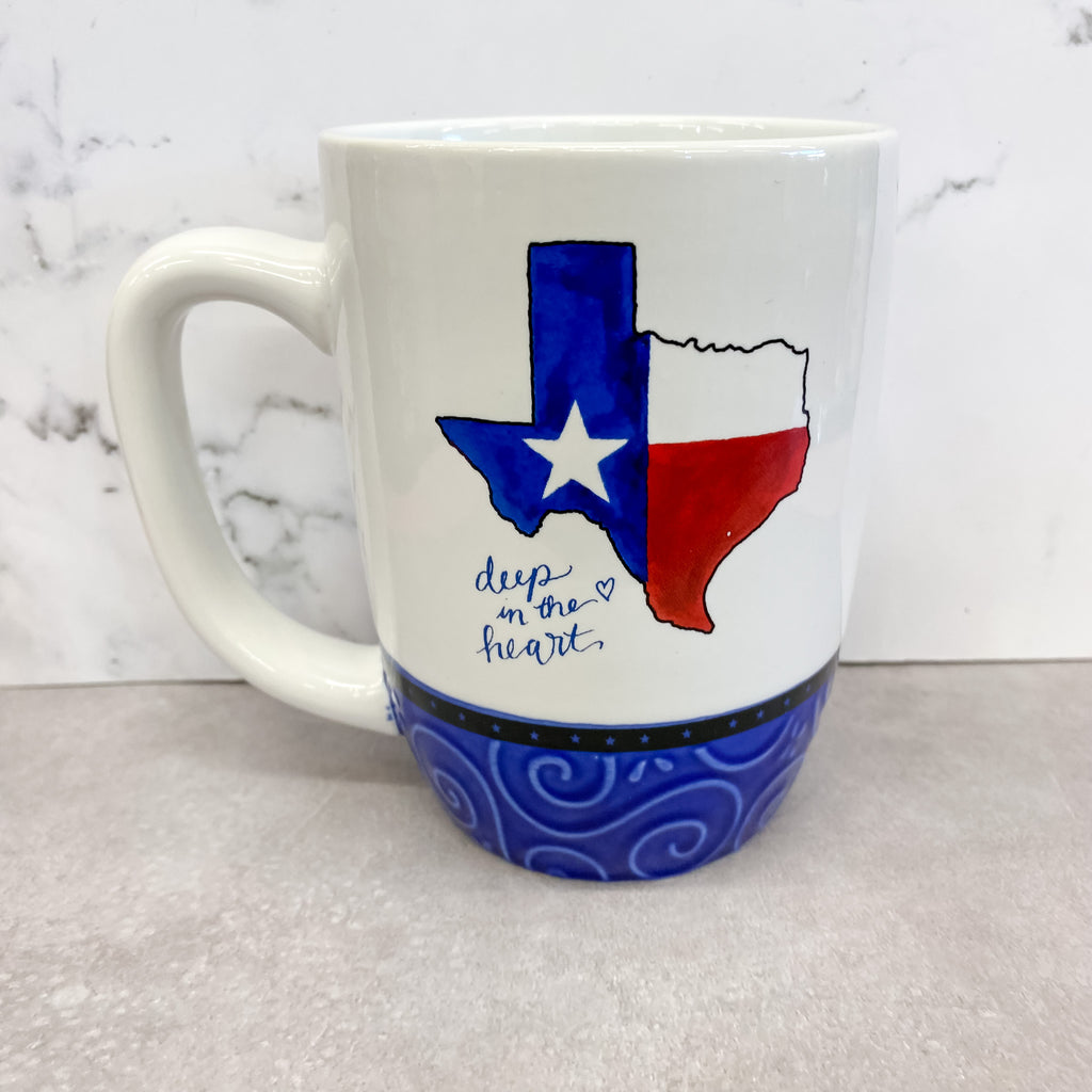 Deep in the Heart of Texas Mug - Lyla's: Clothing, Decor & More - Plano Boutique
