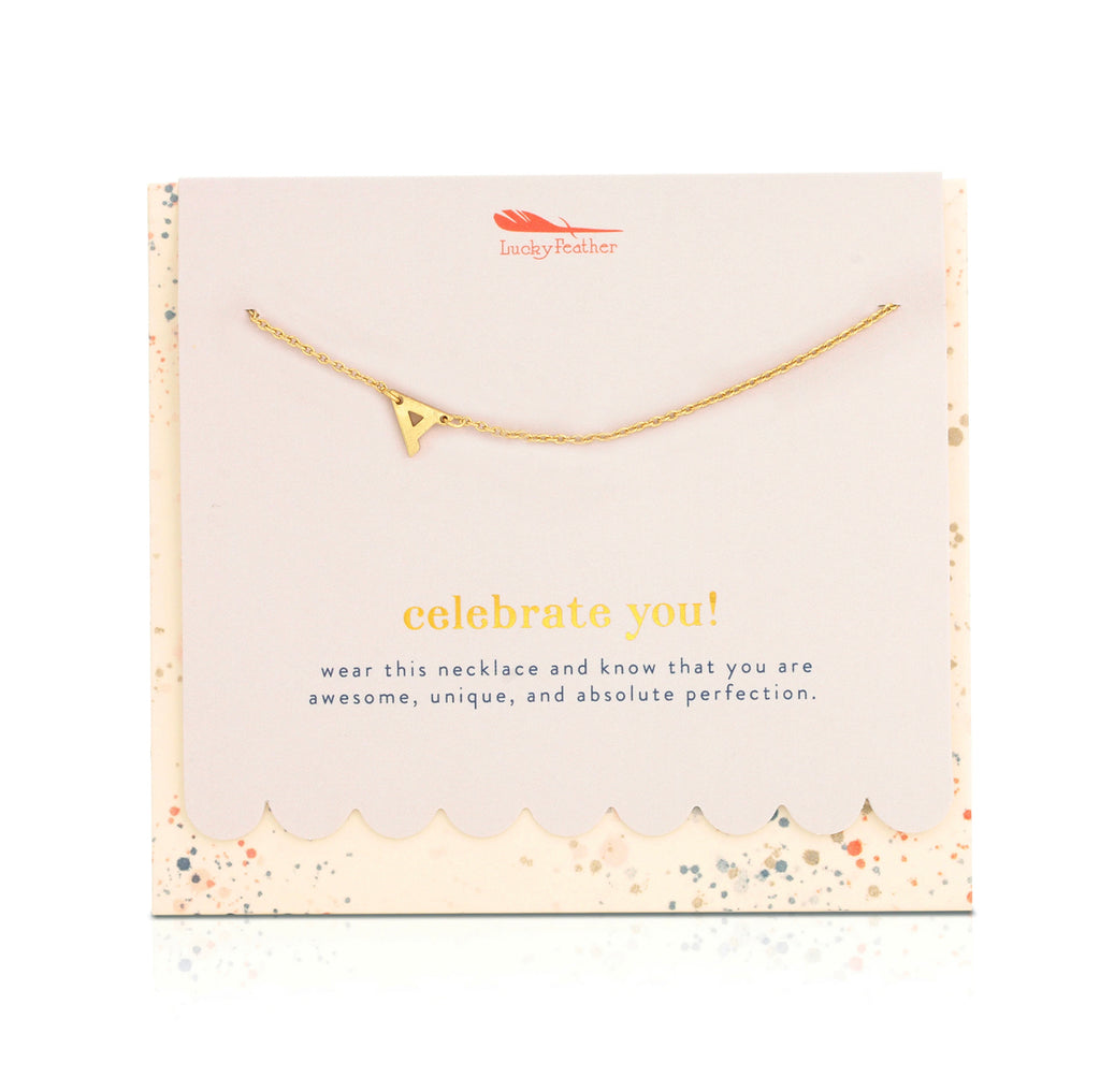 Celebrate You - Initial Necklace - Lyla's: Clothing, Decor & More - Plano Boutique