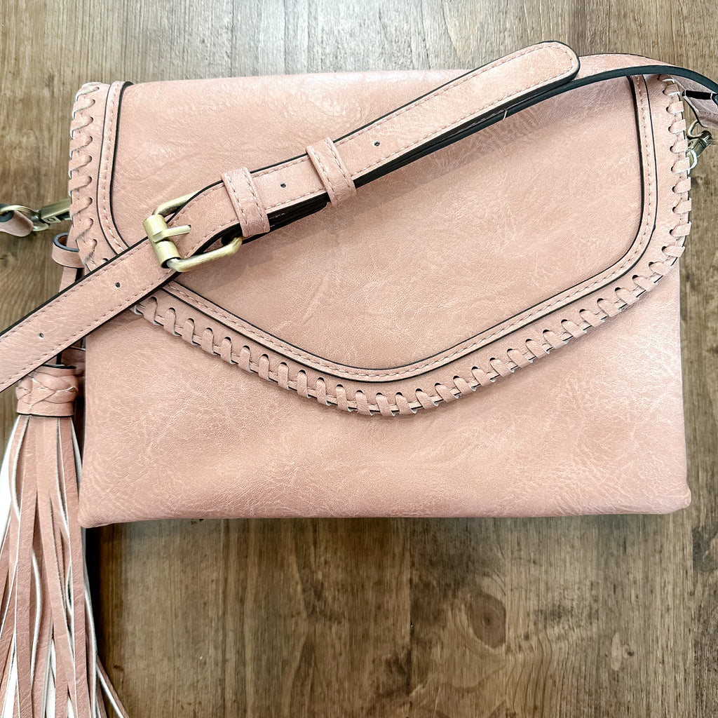 Jen & Co Sloane Crossbody Handbag - Mauve - Lyla's: Clothing, Decor & More - Plano Boutique