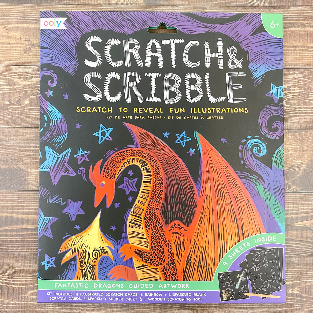 Scratch and Scribble: Fantastic Dragons by OOLY - Lyla's: Clothing, Decor & More - Plano Boutique