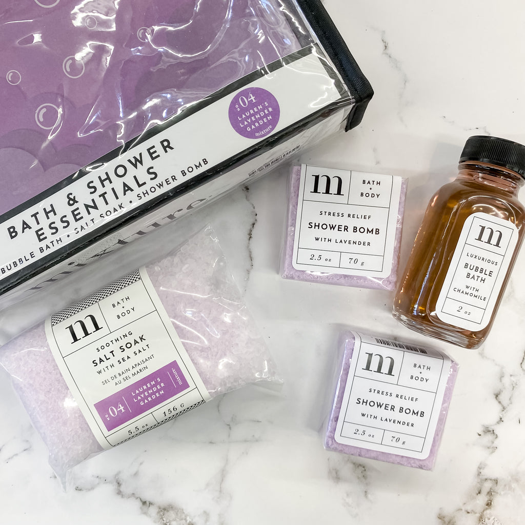 Lavender Garden Bath and Shower Essentials Set - Lyla's: Clothing, Decor & More - Plano Boutique