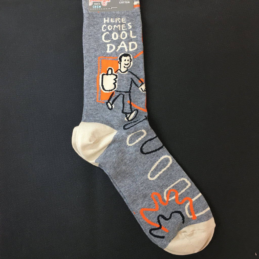 Here Comes Cool Dad Mens Socks - Lyla's: Clothing, Decor & More - Plano Boutique