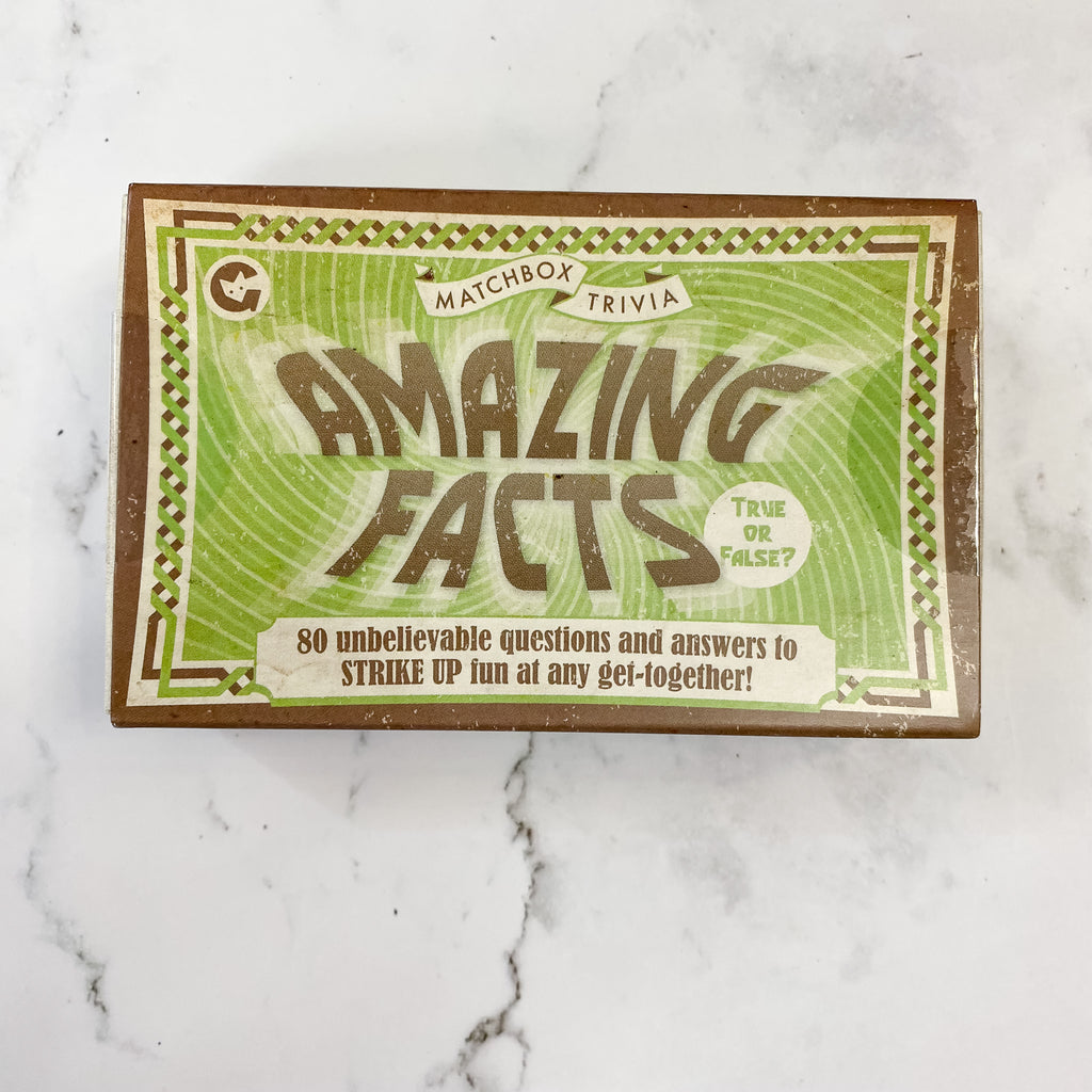 Amazing Facts Matchbox Trivia by Ginger Fox - Lyla's: Clothing, Decor & More - Plano Boutique