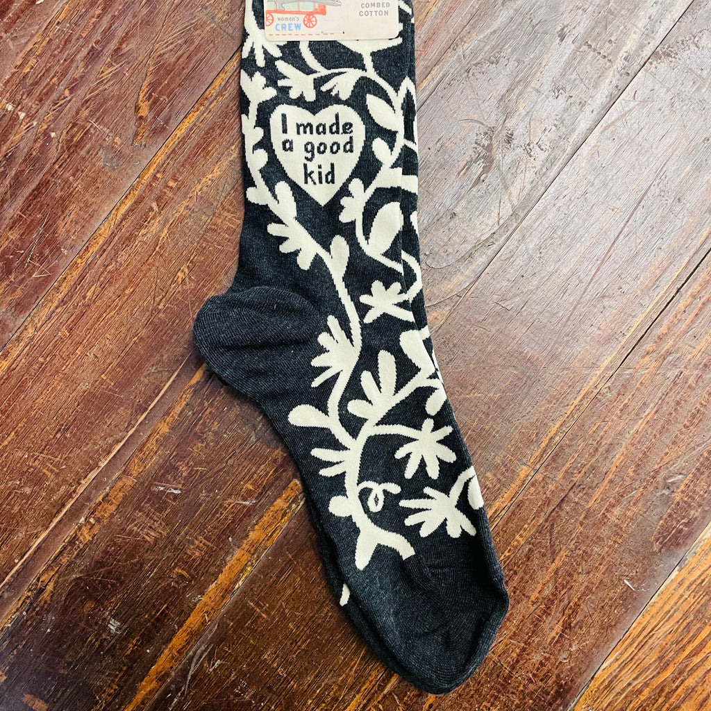 I Made A Good Kid Ladies Socks - Lyla's: Clothing, Decor & More - Plano Boutique