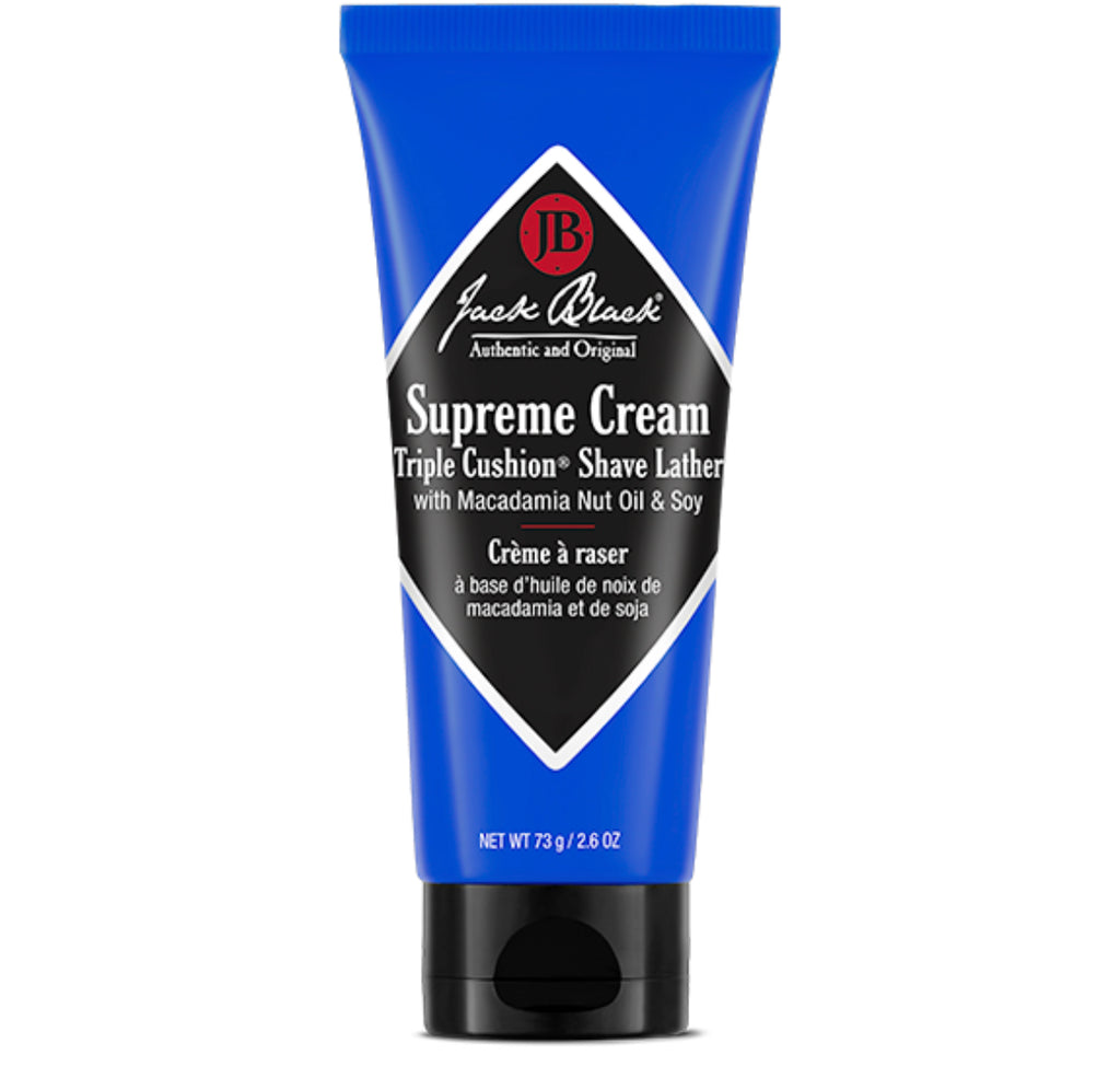 Jack Black - Supreme Cream Triple Cushion® Shave Lather 2.6 oz - Lyla's: Clothing, Decor & More - Plano Boutique