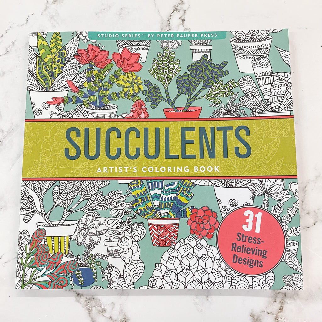 Succulent Coloring Book - Lyla's: Clothing, Decor & More - Plano Boutique