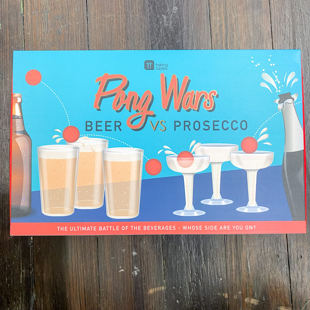 Pong Wars Beer vs. Prosecco Game - Lyla's: Clothing, Decor & More - Plano Boutique