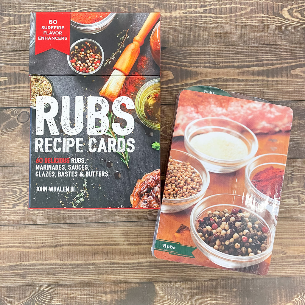 Rubs Recipe Cards: Over 175 Recipes for BBQ Rubs, Marinades, Glazes, and Bastes - Lyla's: Clothing, Decor & More - Plano Boutique