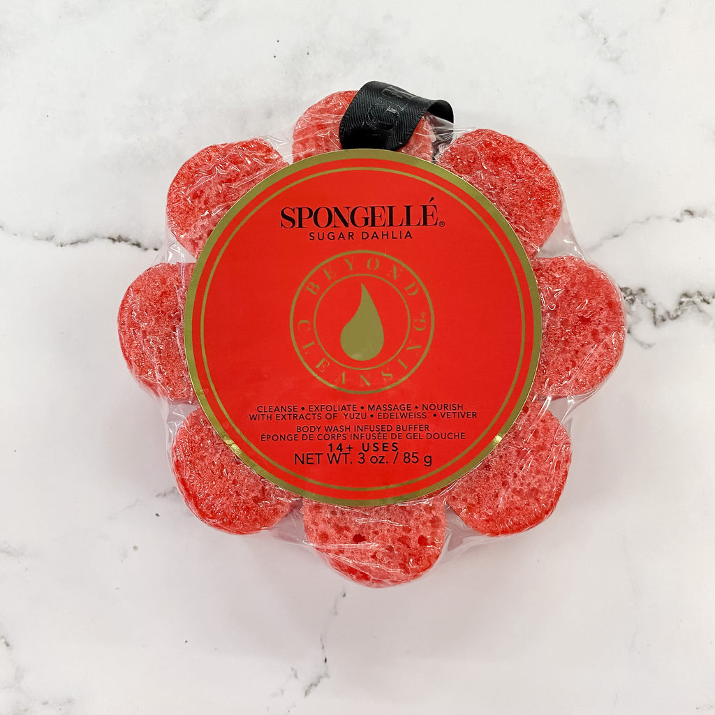 Spongelle Wild Flower Bath Sponge: Sugar Dahlia - Lyla's: Clothing, Decor & More - Plano Boutique
