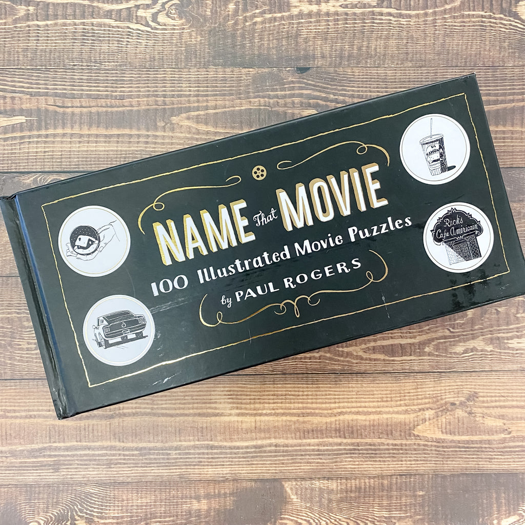 Name That Movie 100 Illustrated Movie Puzzles - Lyla's: Clothing, Decor & More - Plano Boutique