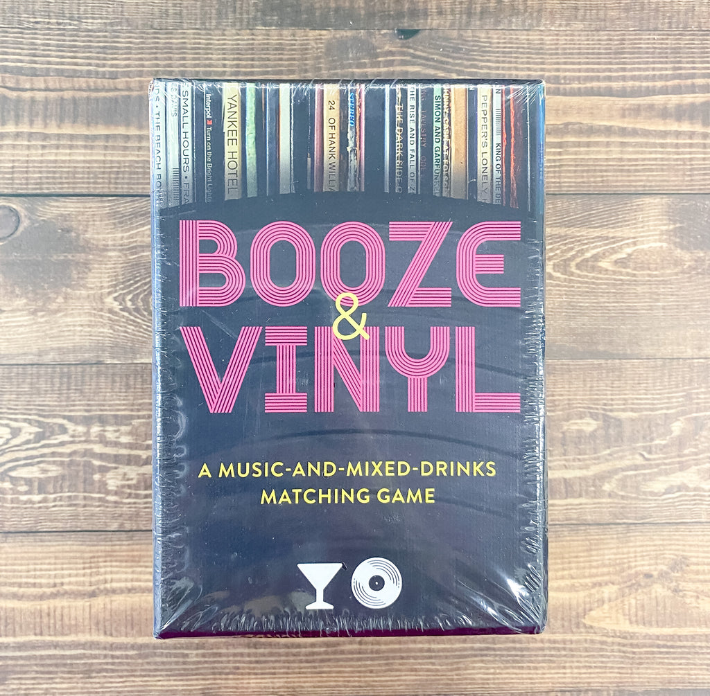 Booze & Vinyl: A Music and Mixed Drinks Matching Game - Lyla's: Clothing, Decor & More - Plano Boutique