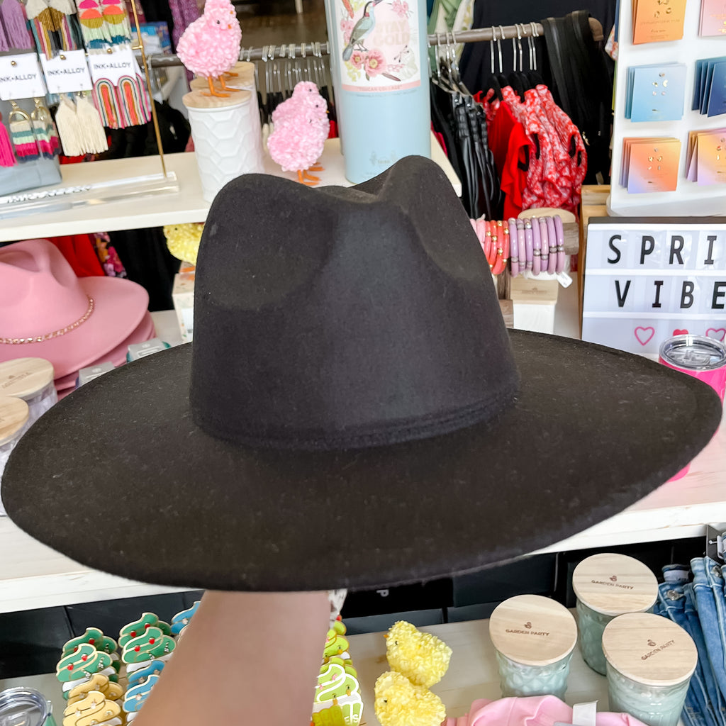 Black Rancher Hat - Lyla's: Clothing, Decor & More - Plano Boutique