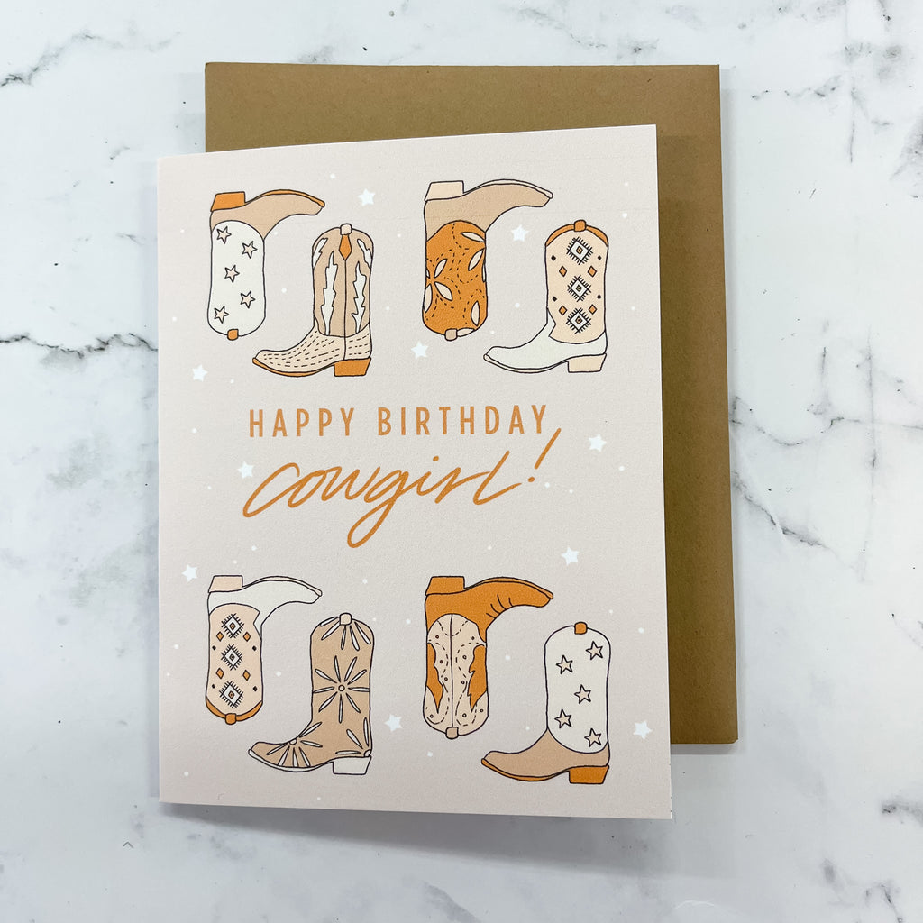 Happy Birthday Cowgirl Card - Lyla's: Clothing, Decor & More - Plano Boutique