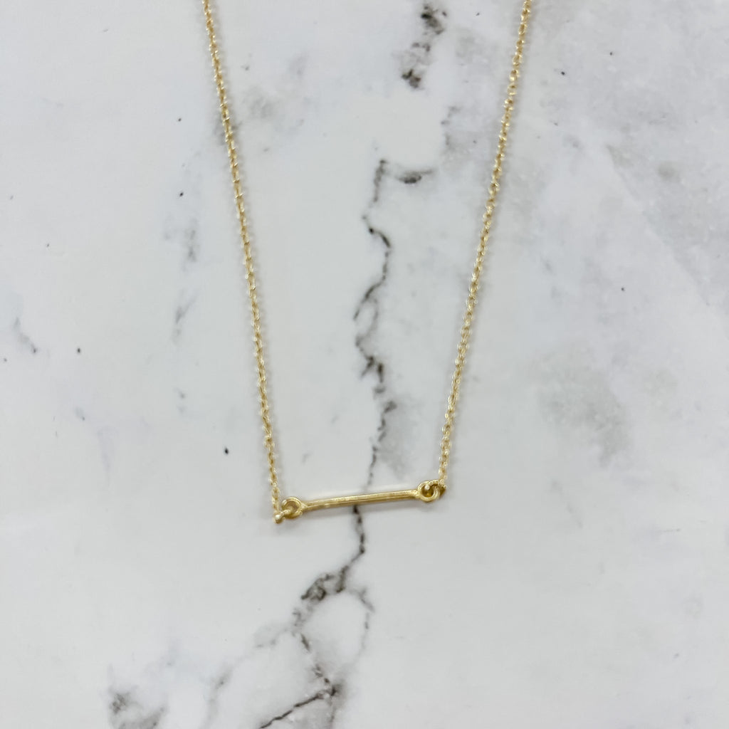Paros Gold Bar Necklace - Lyla's: Clothing, Decor & More - Plano Boutique