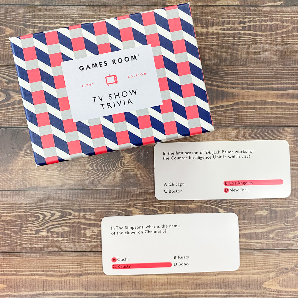 TV Show Quiz Trivia Card Game - Lyla's: Clothing, Decor & More - Plano Boutique
