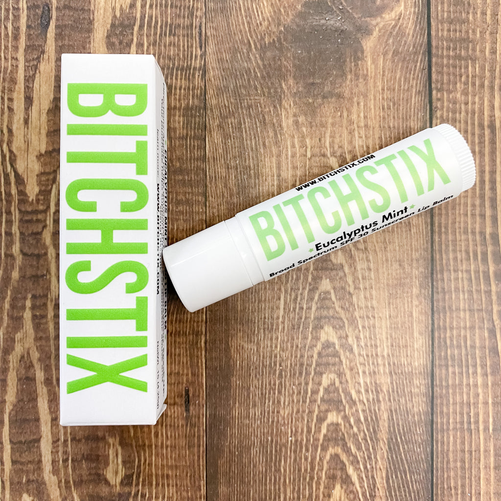 Eucalyptus Mint SPF30 Lip Balm - Bitchstix - Lyla's: Clothing, Decor & More - Plano Boutique