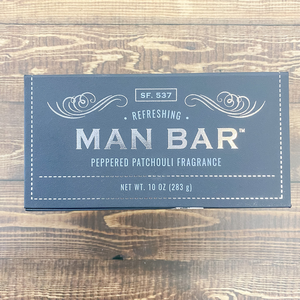 The Man Bar - Peppered Patchouli - Lyla's: Clothing, Decor & More - Plano Boutique