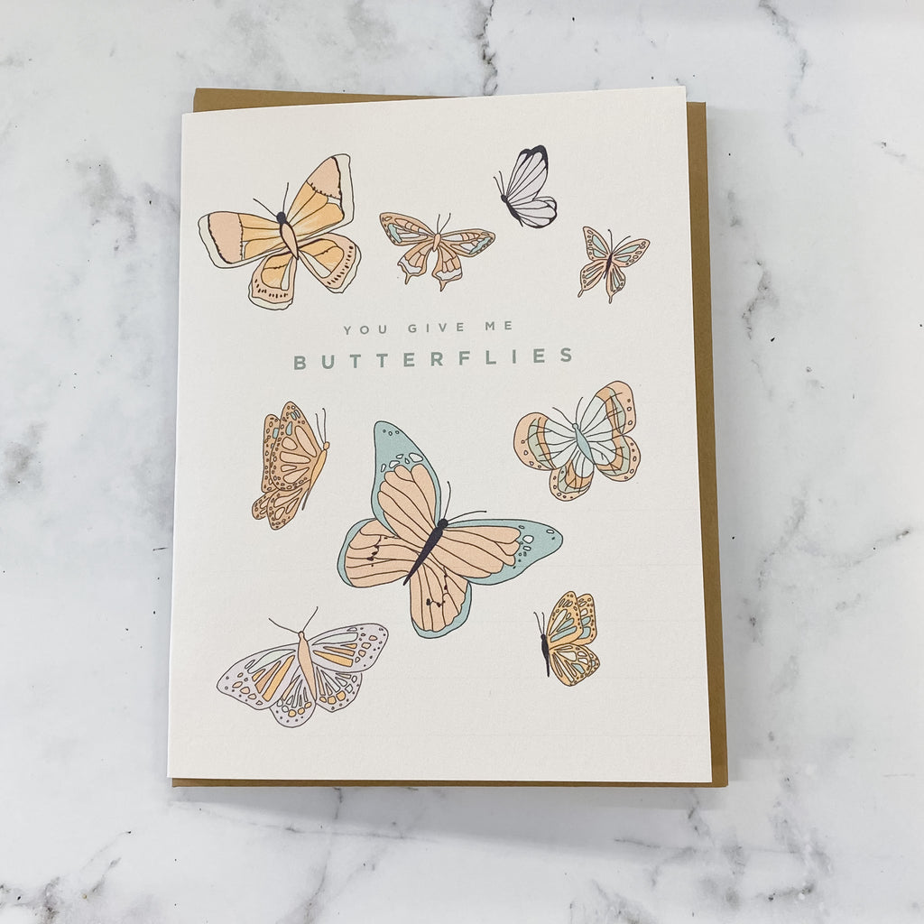 You Give Me Butterflies Card - Lyla's: Clothing, Decor & More - Plano Boutique