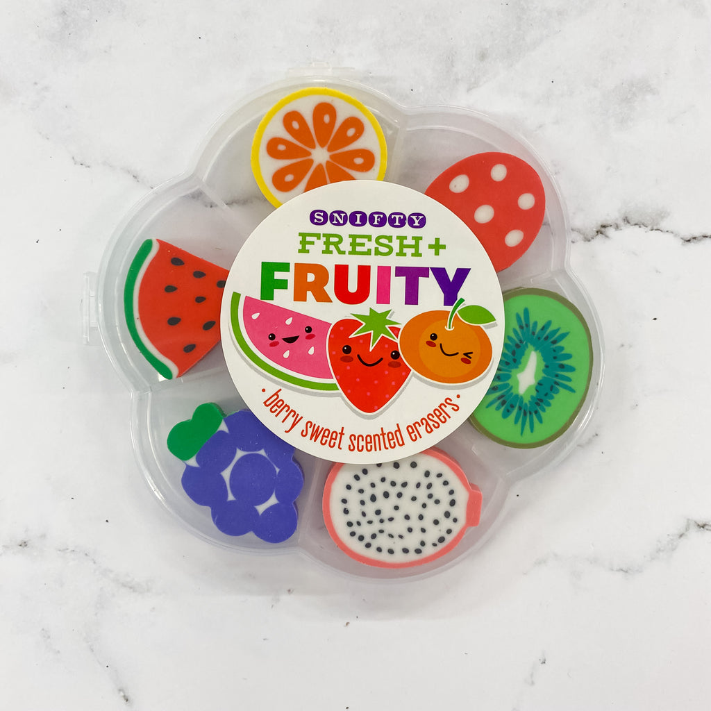 Snifty Fresh and Fruity Eraser Tub - Lyla's: Clothing, Decor & More - Plano Boutique