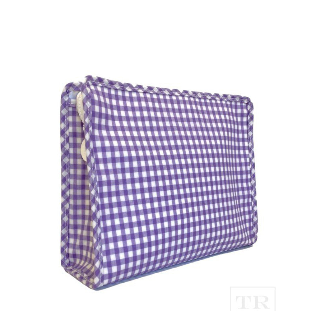Lavender Gingham Roadie Bag by TRVL design - Lyla's: Clothing, Decor & More - Plano Boutique