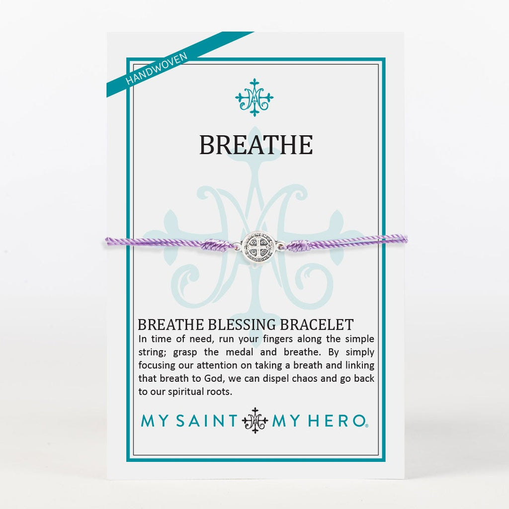 Breathe Blessing Bracelet Purple - My Saint My Hero - Lyla's: Clothing, Decor & More - Plano Boutique