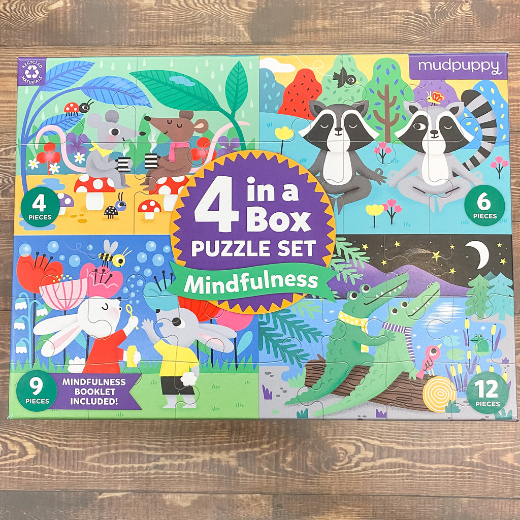 Mindful 4-In-a-Box Progressive Puzzle - Lyla's: Clothing, Decor & More - Plano Boutique