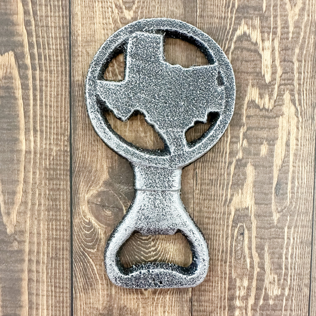 Texas Silver Bottle Opener - Lyla's: Clothing, Decor & More - Plano Boutique