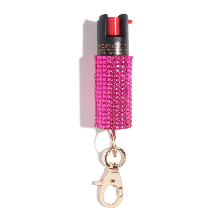 Pink Rhinestone Pepper Spray - Lyla's: Clothing, Decor & More - Plano Boutique