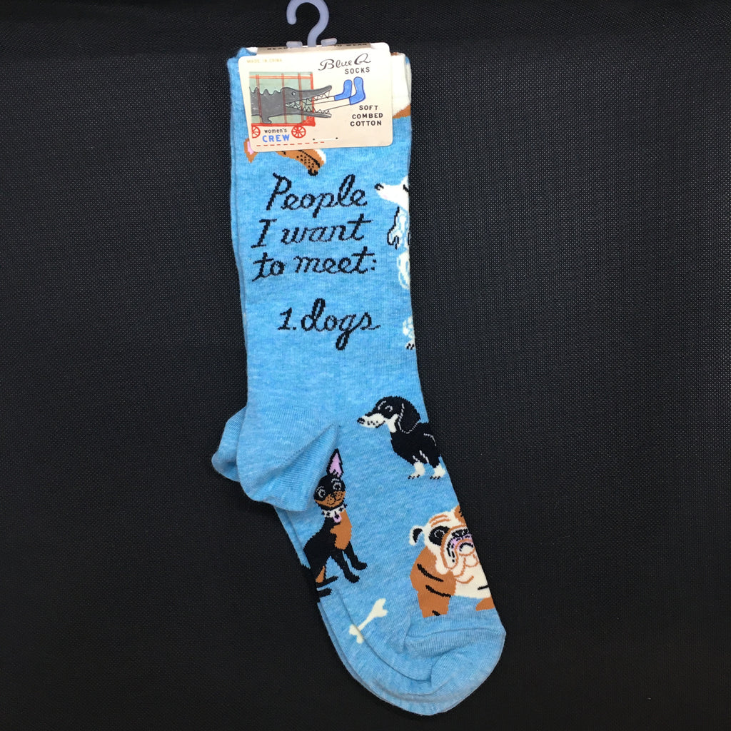 People I Want to Meet Dogs Ladies Socks - Lyla's: Clothing, Decor & More - Plano Boutique
