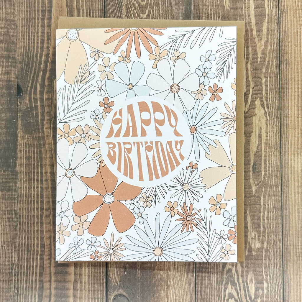 70s Happy Birthday Card - Lyla's: Clothing, Decor & More - Plano Boutique