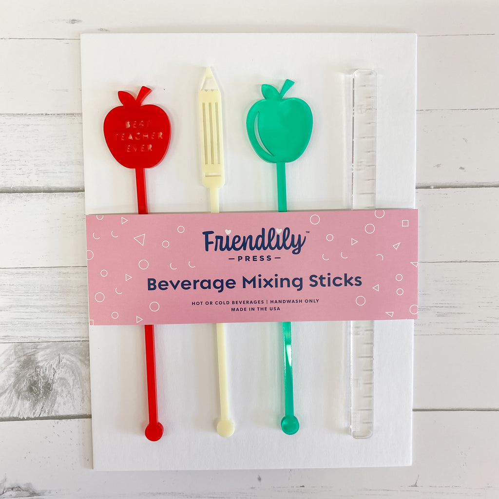 Drink Stirrer Sets by Friendlily Press Candy Cart