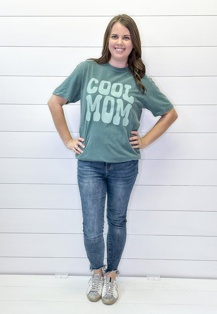 Cool Mom Blue Spruce Top - Lyla's: Clothing, Decor & More - Plano Boutique