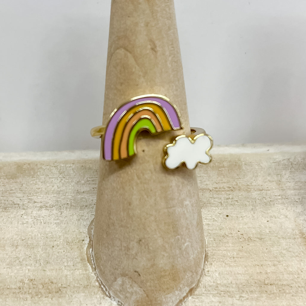 Rainbow Cloud Ring by Yellow Owl Workshop - Lyla's: Clothing, Decor & More - Plano Boutique