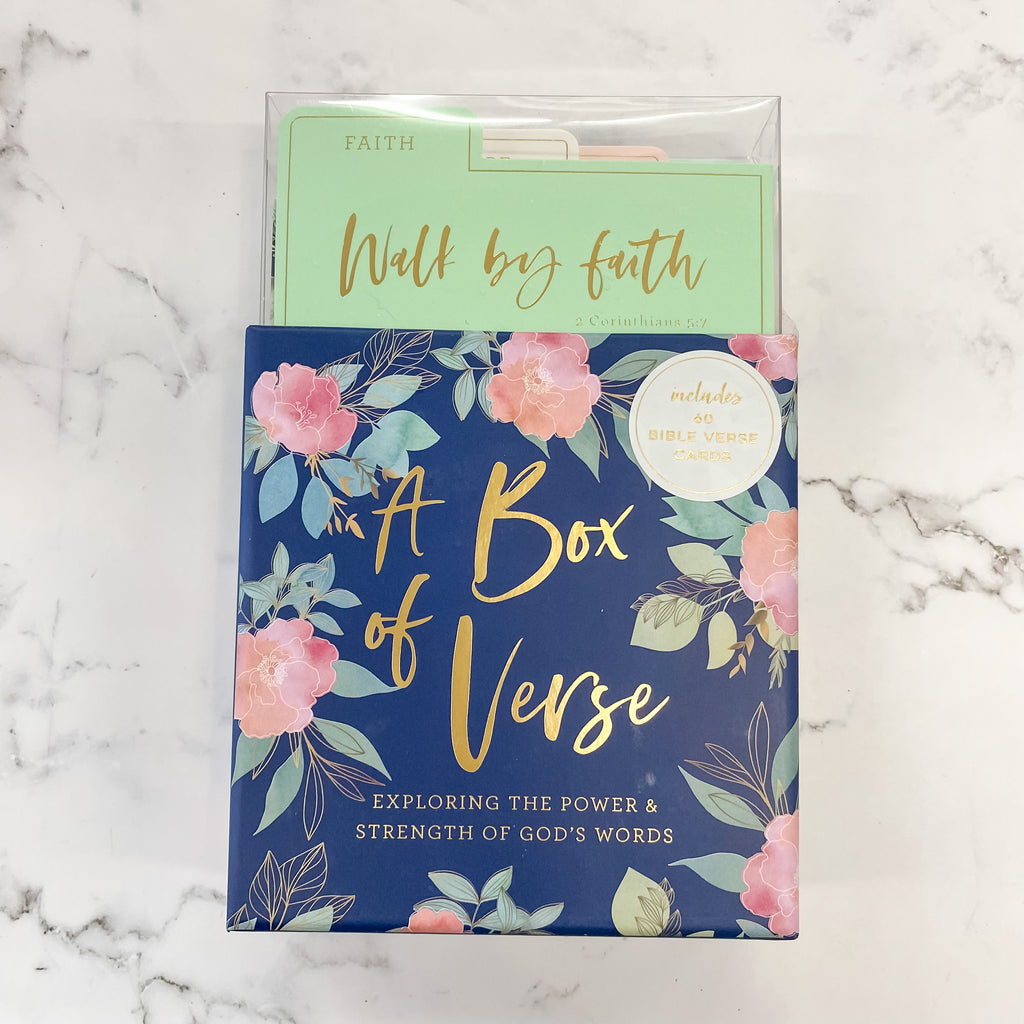 A Box of Verse Navy Floral Card Set - Lyla's: Clothing, Decor & More - Plano Boutique