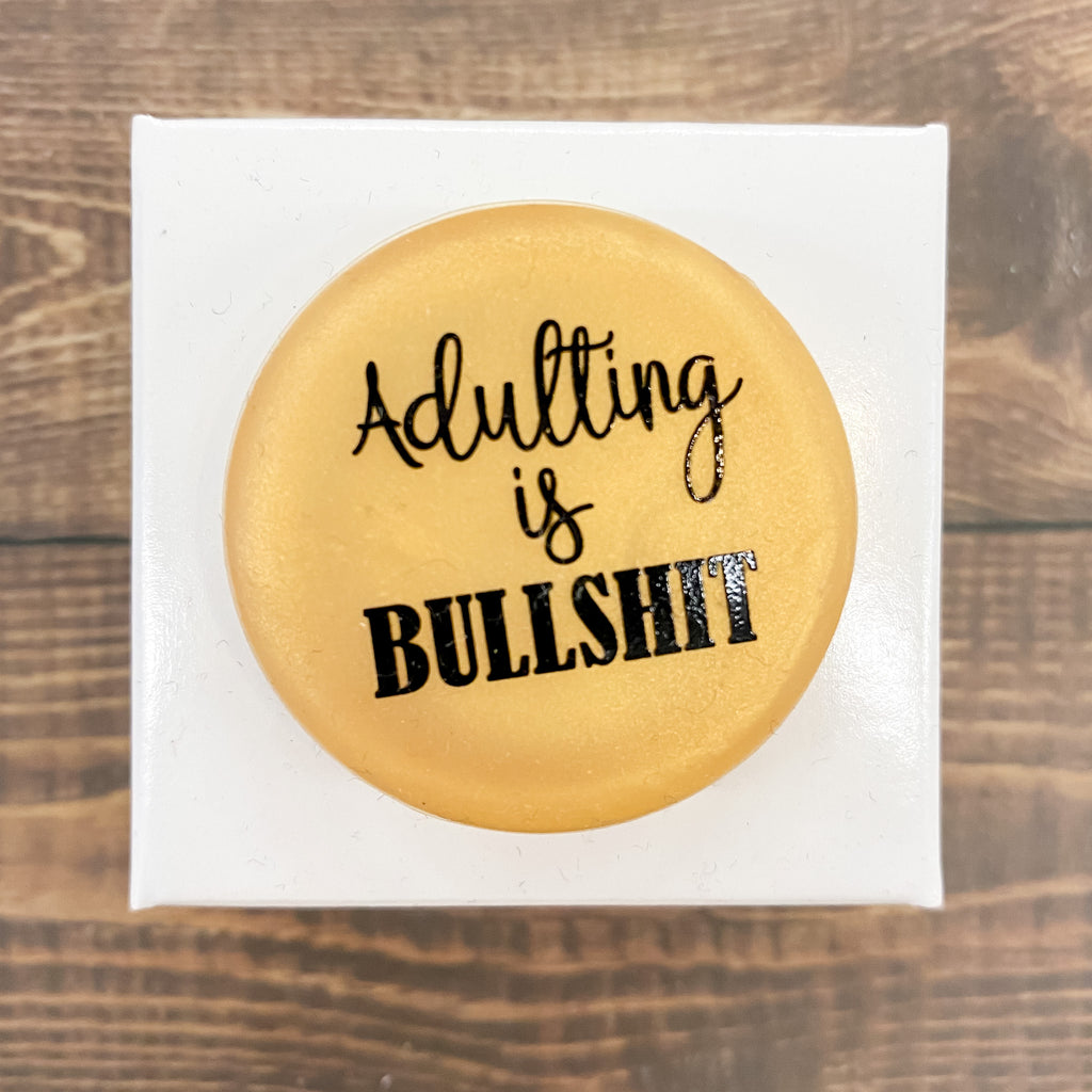 Adulting Is Bullshit Wine Cap - Lyla's: Clothing, Decor & More - Plano Boutique