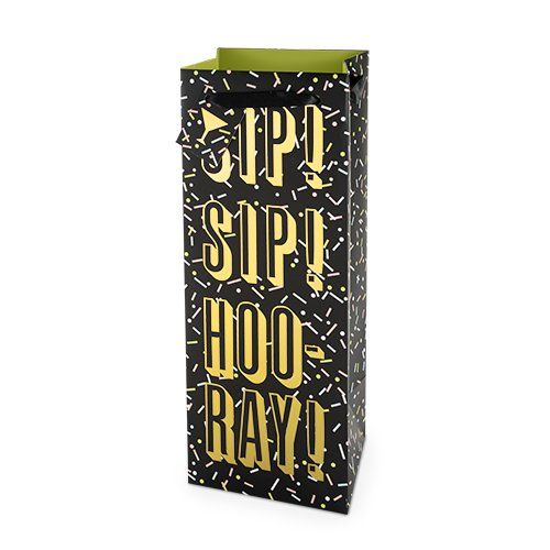 Sip Sip Hooray Wine Bag - Lyla's: Clothing, Decor & More - Plano Boutique