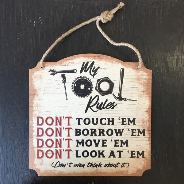 Tool Rules Wall Sign - Lyla's: Clothing, Decor & More - Plano Boutique