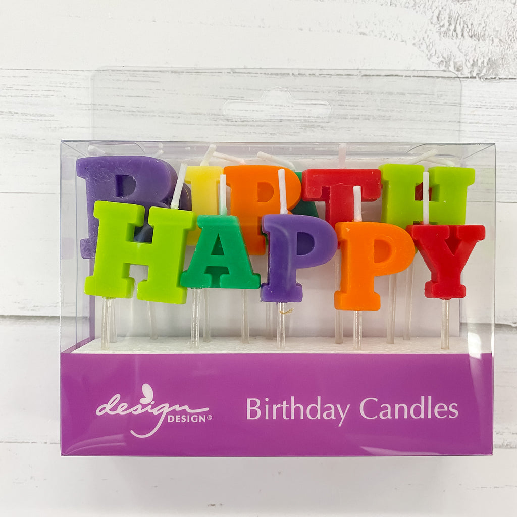 Happy Birthday Cake Candle Letters - Lyla's: Clothing, Decor & More - Plano Boutique