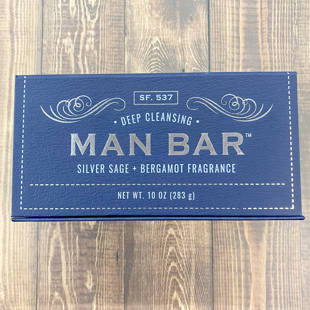 The Man Bar - Deep Cleansing Silver Sage & Bergamot - Lyla's: Clothing, Decor & More - Plano Boutique