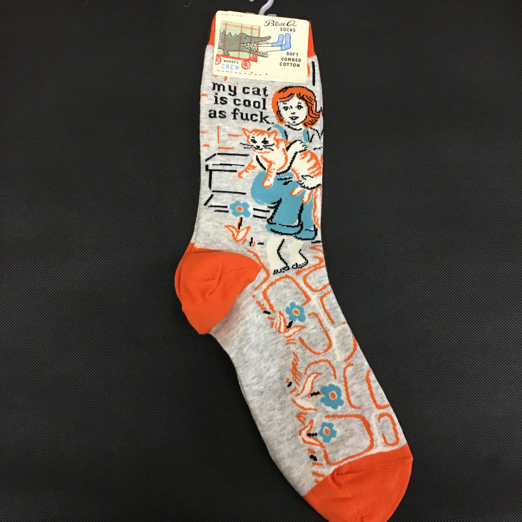 My Cat is Cool Ladies Socks - Lyla's: Clothing, Decor & More - Plano Boutique