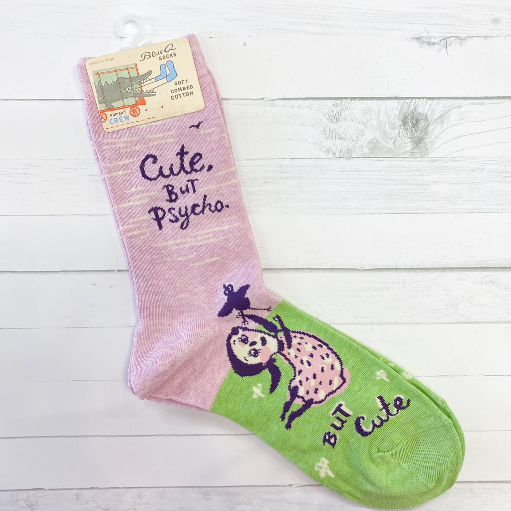 Cute, But Psycho Ladies Socks - Lyla's: Clothing, Decor & More - Plano Boutique