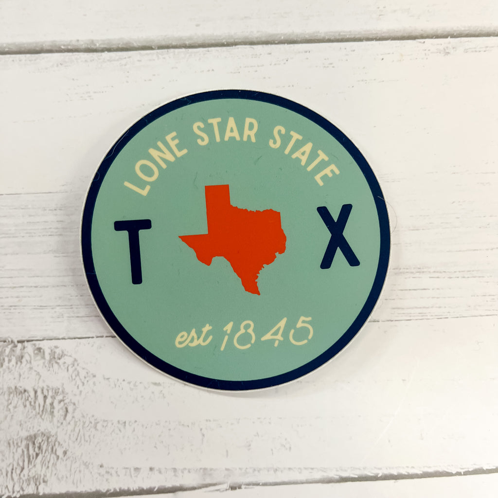 Lone Star State Texas Sticker - Lyla's: Clothing, Decor & More - Plano Boutique