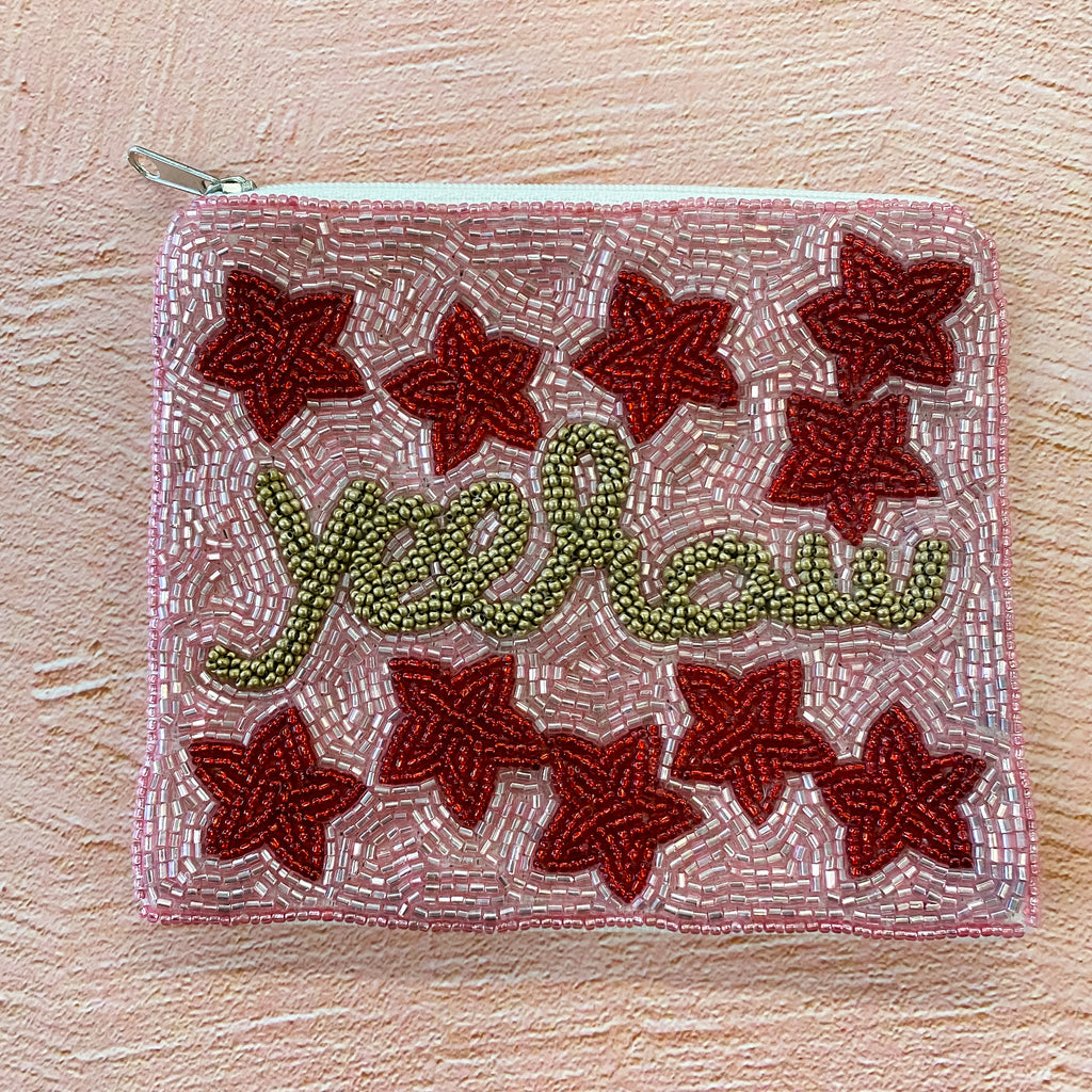 Yeehaw Beaded Pouch - Lyla's: Clothing, Decor & More - Plano Boutique