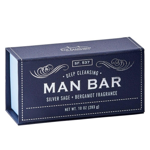 The Man Bar - Deep Cleansing Silver Sage & Bergamot - Lyla's: Clothing, Decor & More - Plano Boutique